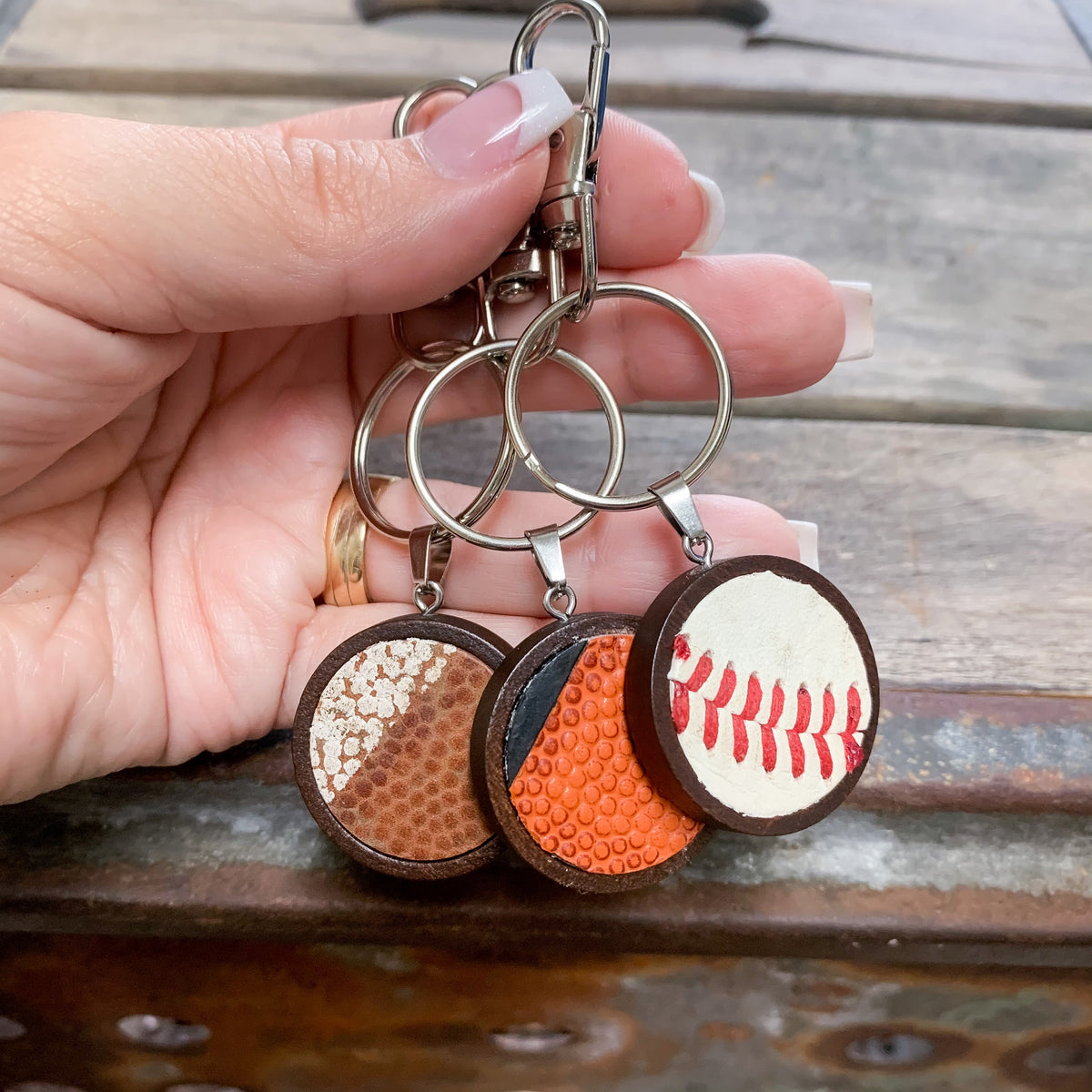 BASKETBALL CHARM KEY RING – Landfill to Luxury