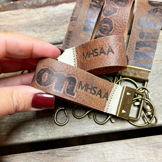 PERSONALIZED FOOTBALL KEY FOB