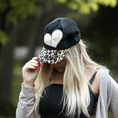 CHEETAH HEART BASEBALL CAP