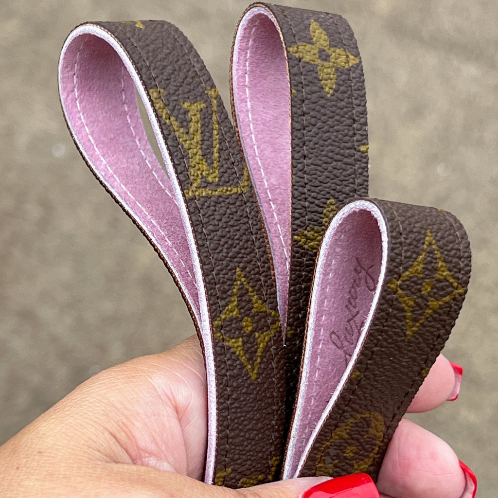 Upcycled Louis Vuitton Genuine Leather Keychain Wristlet – Sorta