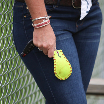 SOFTBALL KEYCHAIN