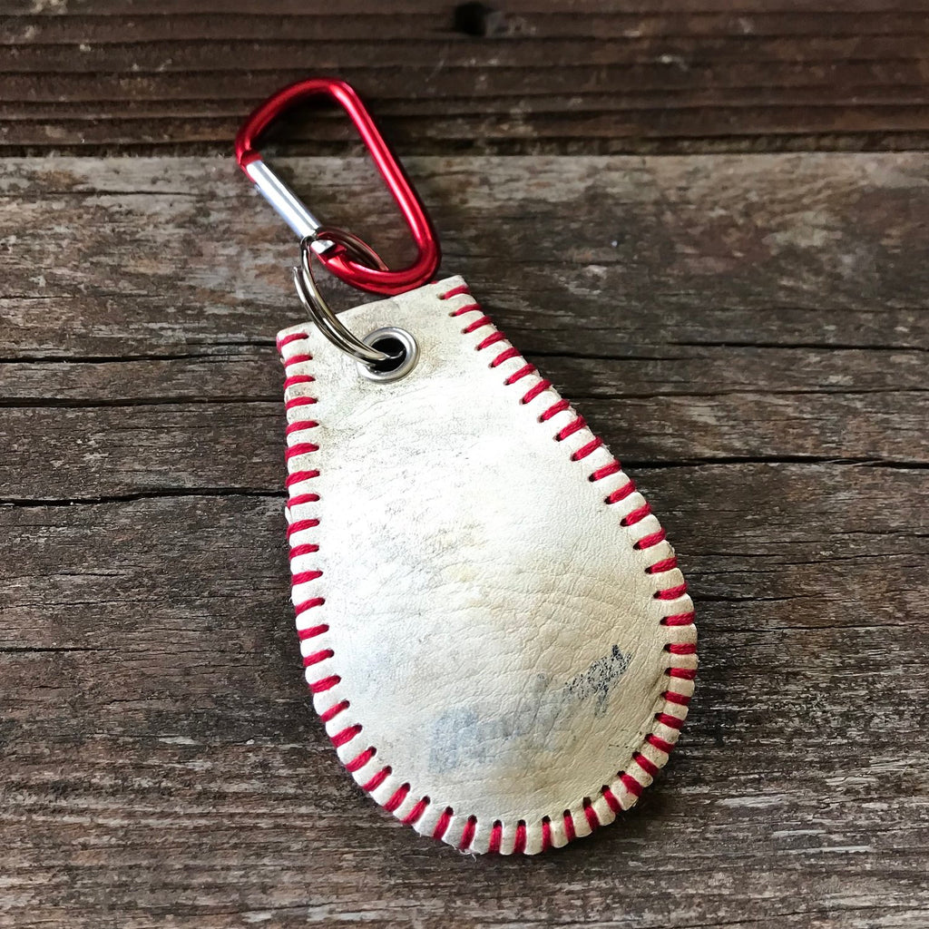 Baltimore Custom Leather Baseball Keychain 
